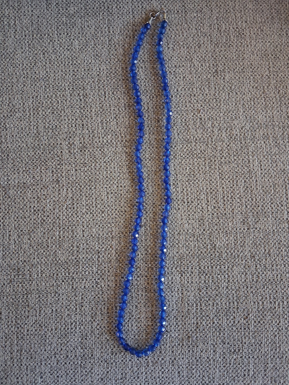 Vintage Blue Bead Necklace - Women Jewelry - Picture 6 of 10
